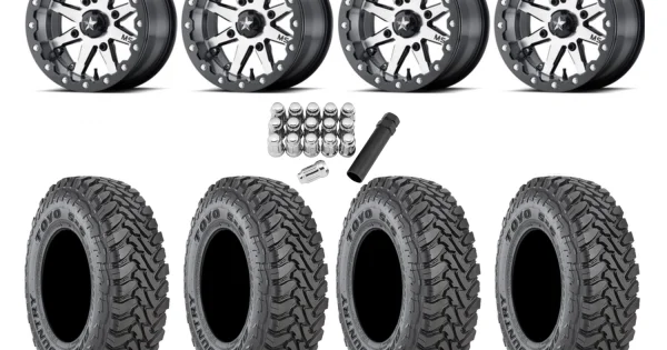 Toyo Open Country SxS M/T 33x9.5-R15 Tires on MSA M21 Lok Gunmetal
